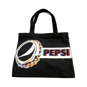 Pepsi Canvas Tote: Record Bag: Reusable Shopping Bag: Festival: SODA